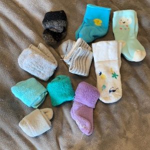 10 pairs of thick fleece socks